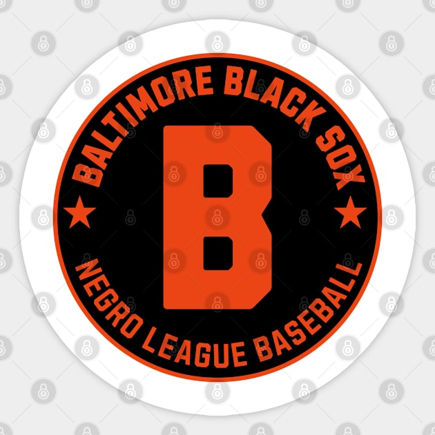 Baltimore Black Sox Negro League Baseball Tribute Sticker by UrbanLifeApparel